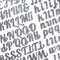 American Crafts Cedar House Thickers Stickers 175/Pkg-Alpha, Puffy